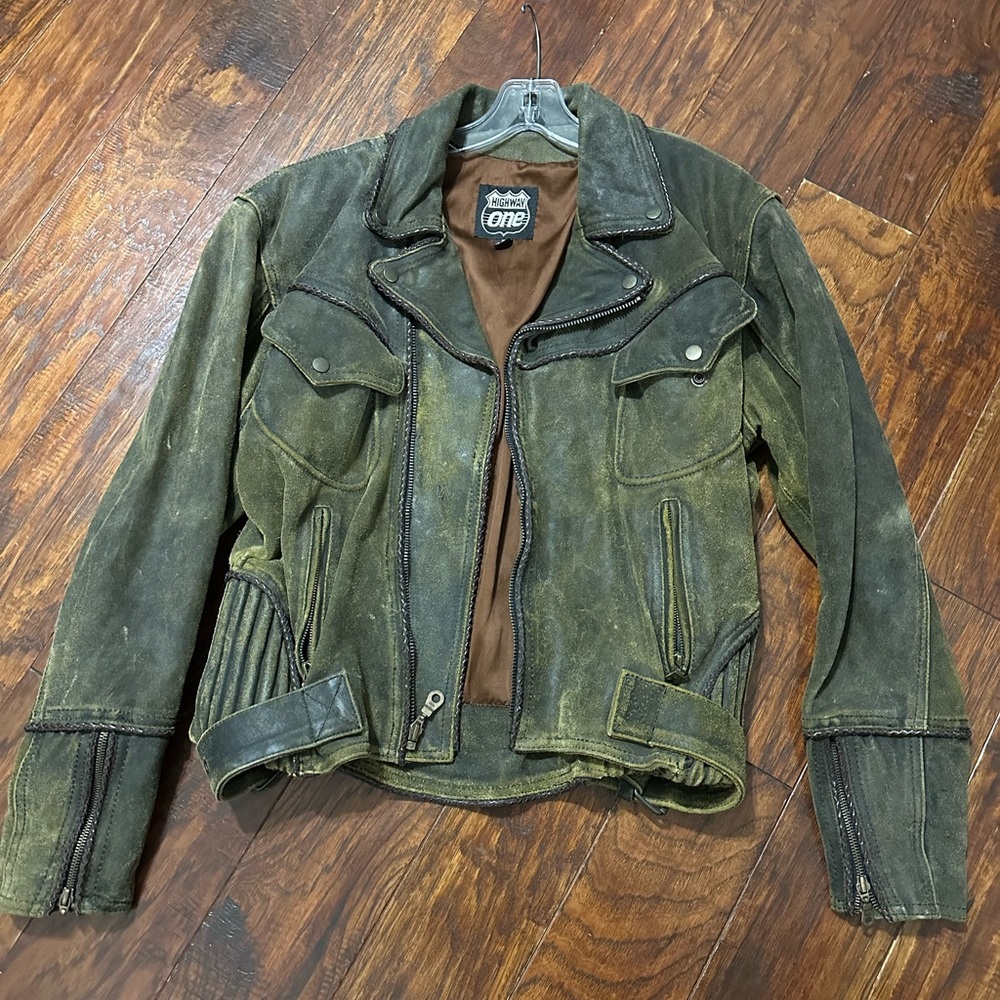 Leather Motorcycle Jacket.